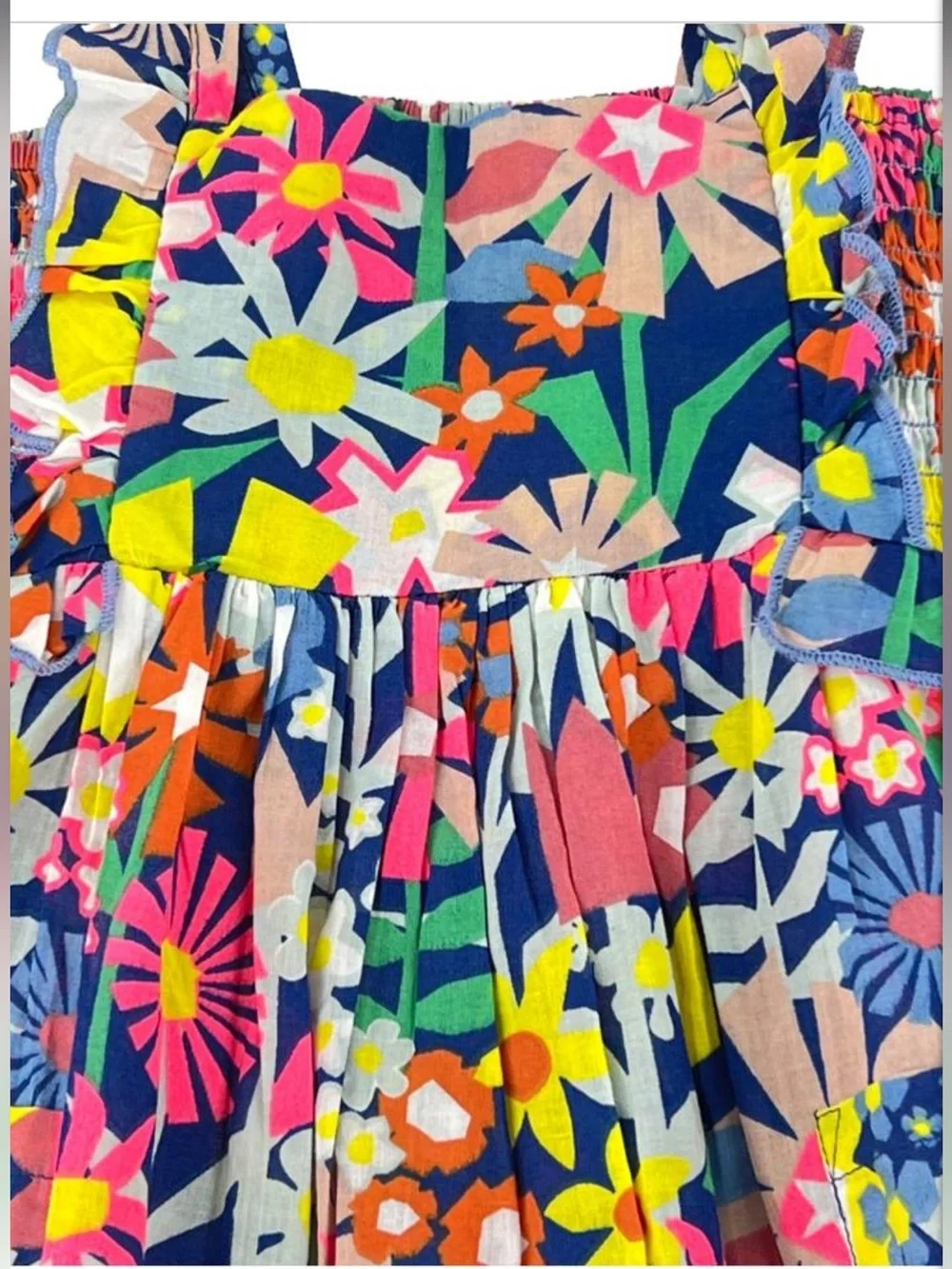 Stella McCartney KIDS floral sundress RUFFLES bright flowers 6